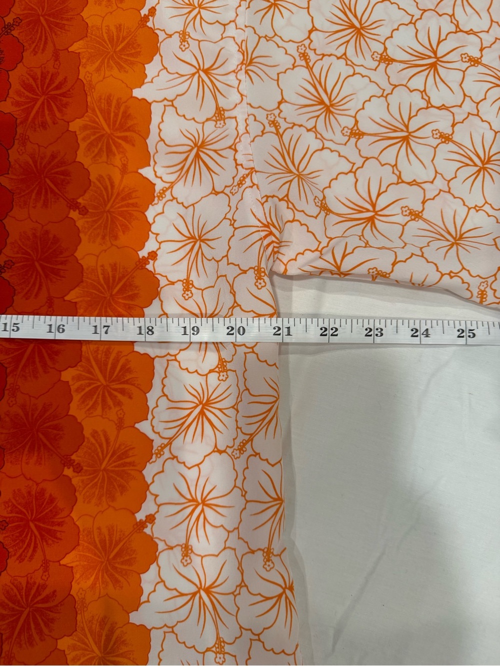 Orange Floral Hawaiian Polo Shirt - Picture 5 of 5